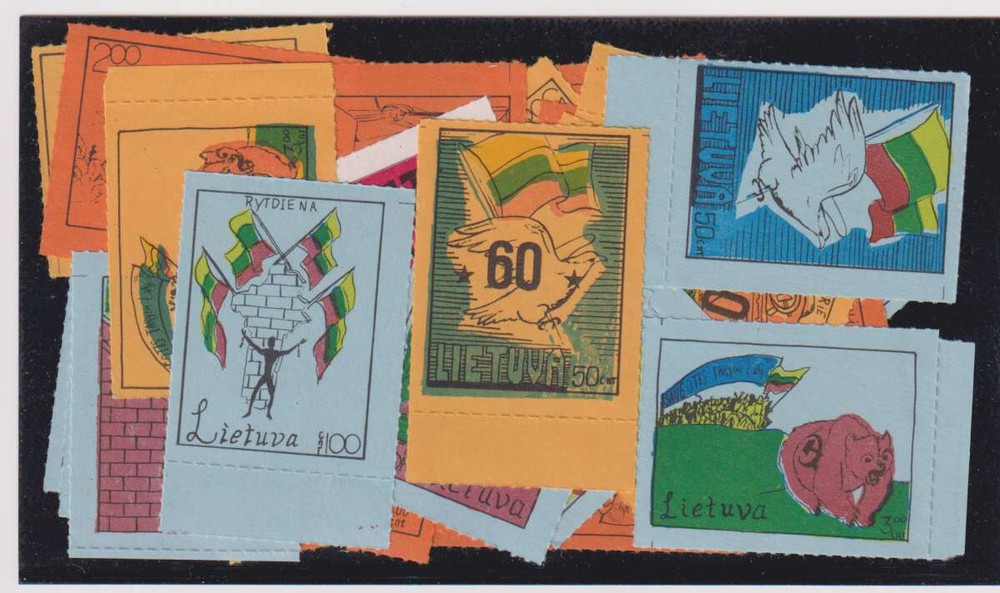 E2510: (31) 1950's Lithuania Freedom Label, Different