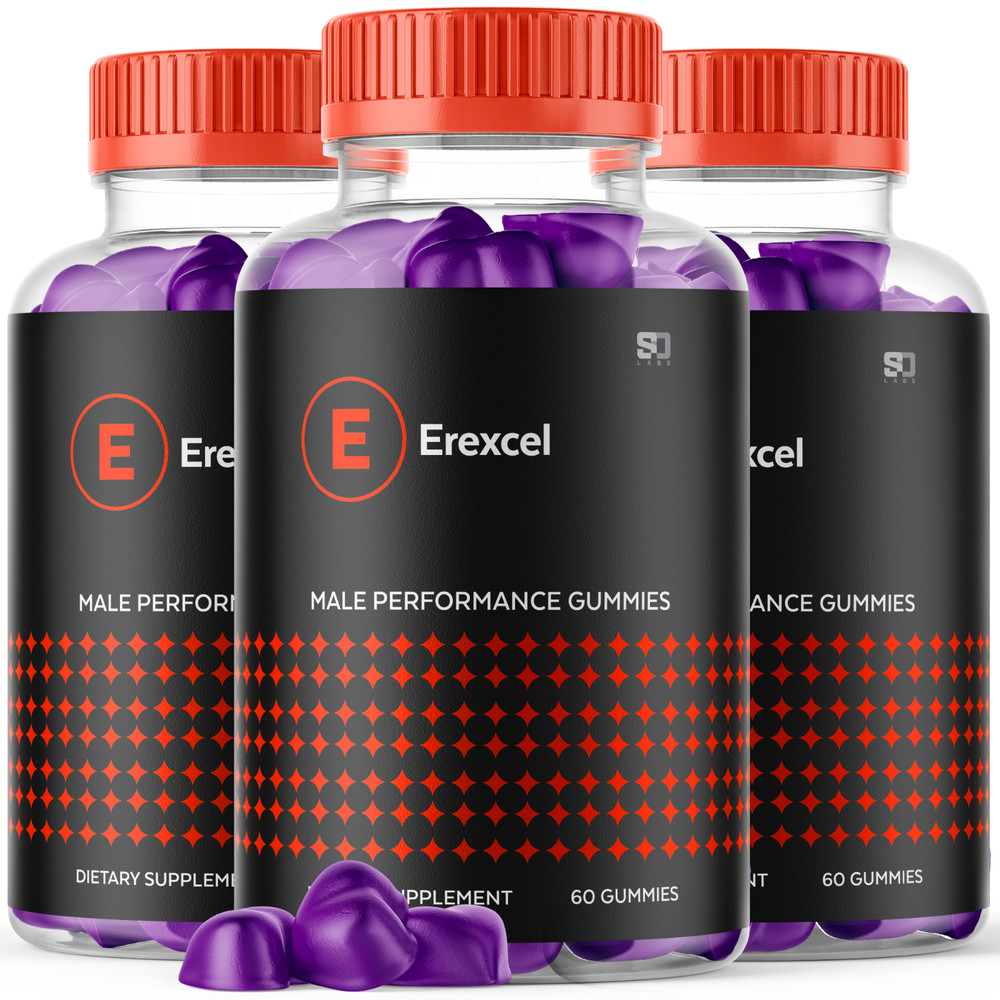 (3 Pack) Erexcel Gummies For Men, Advanced Performance Supplement 180 Gummies