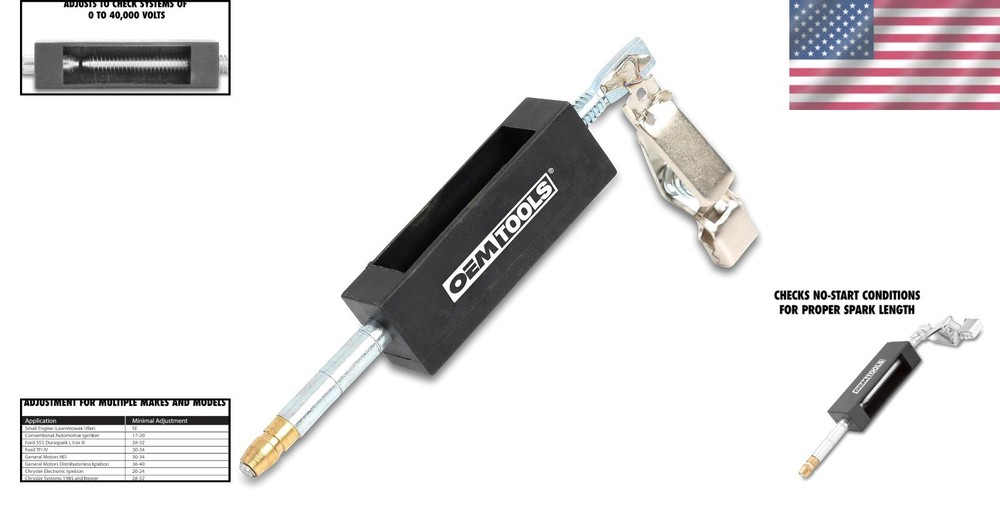 25069 Adjustable Ignition Spark Tester, Spark Plug Tester for Small Engines and