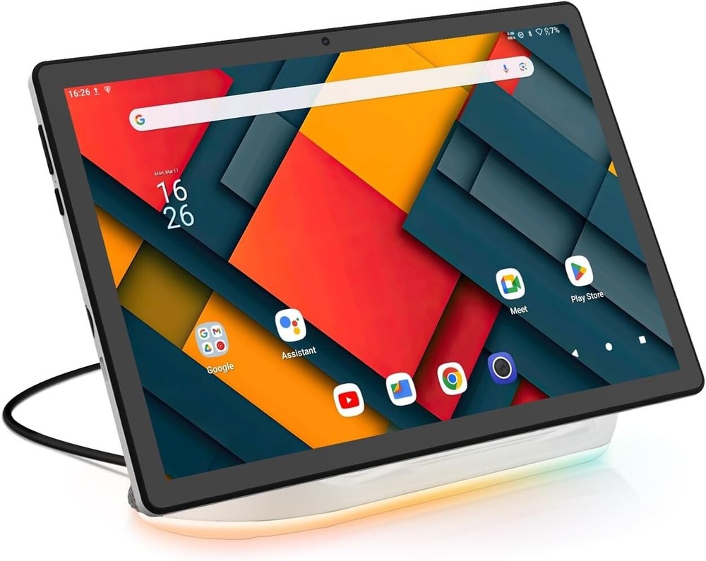 Black Jeazans upgraded Android Tablet with bundle items, 64GB Storage
