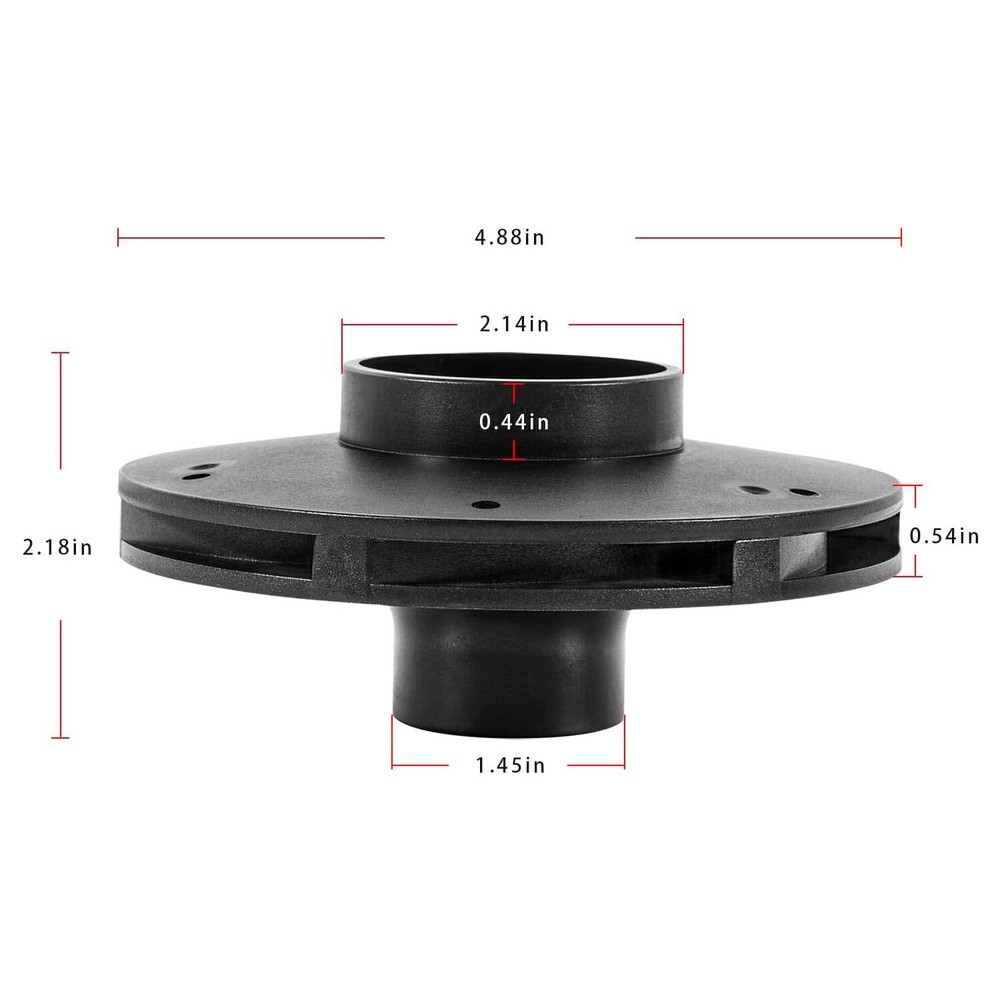 Replace 073129 Pump Impeller Replacement for 1-1/2 HP WhisperFlo Pumps Impeller
