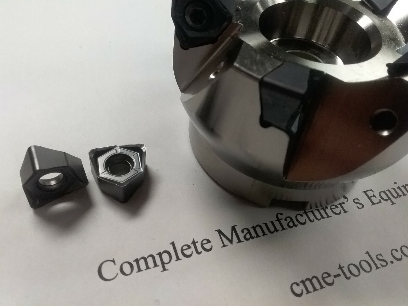 3" 90 degree MFWN90 face mill, w. Kyocera WNMG080616 Extra 10 inserts 506-WNMG3