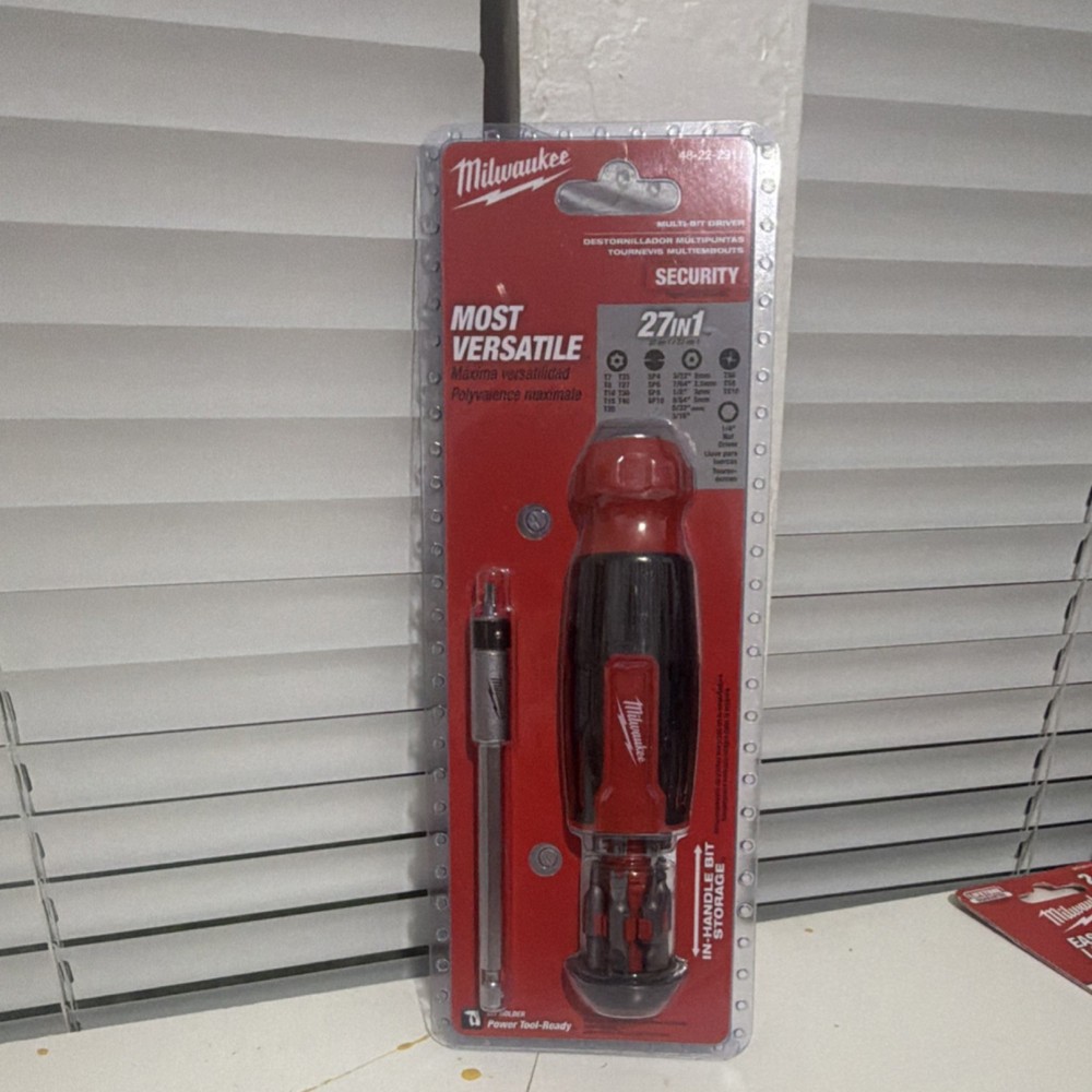 Milwaukee Mixed Hand Tool Set Screwdrivers Pliers Security Driver Red Black