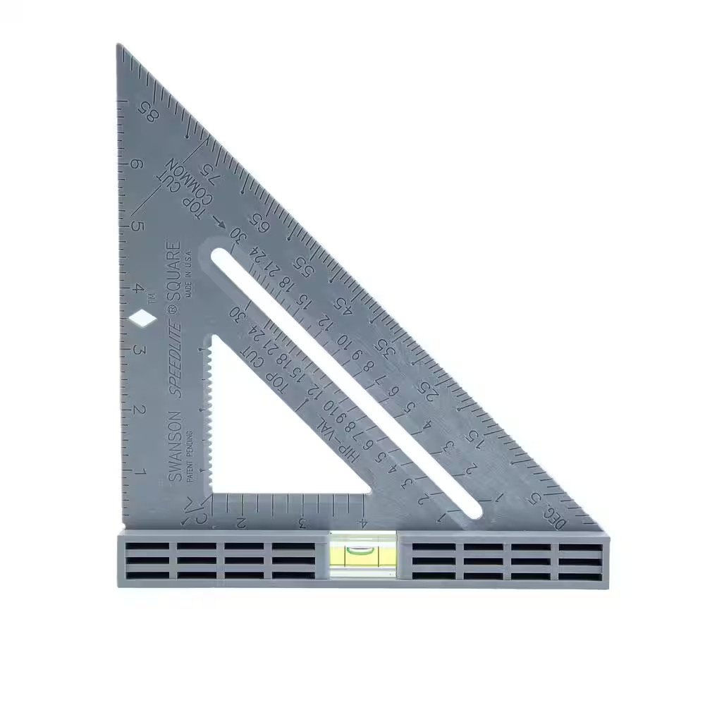 8 In. Composite Speedlite Level Rafter Square (Gray)