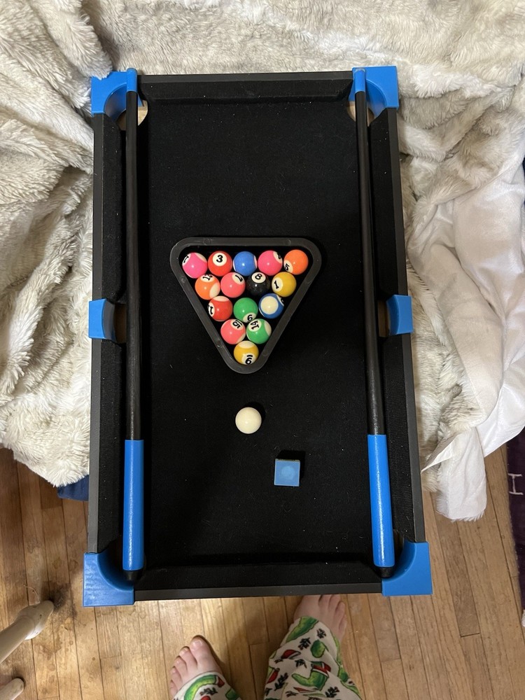 Mini Pool Table 20-inch Portable Billiards Game Tabletop