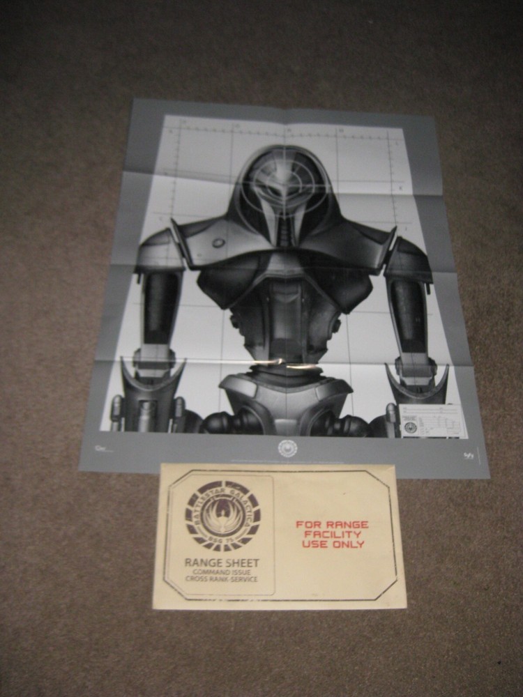 Battlestar Galactica Cylon Range Sheet Target 2 Poster Set