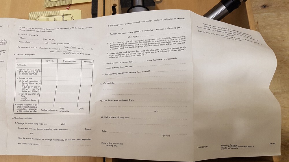 REICHERT AUSTRIA SIGHT MICROSCOPE WITH BOX UNUSED