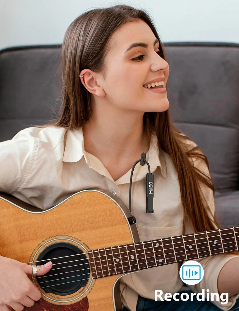 USB PC Microphone Plug & Play Omnidirectional External Lavalier Mini USB Micr...