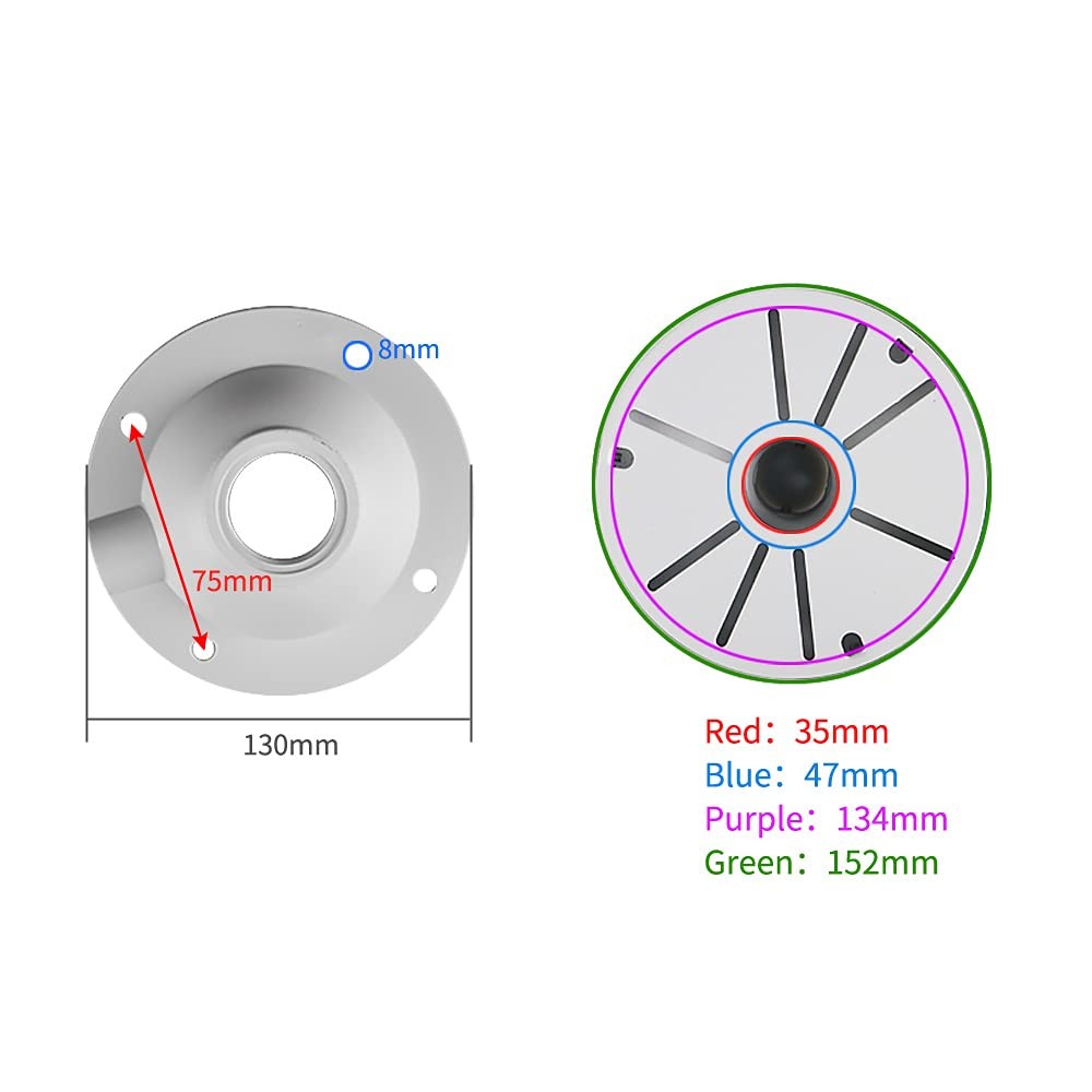compcctv Security Camera Mount Bracket, Dome Camera Mount Universal Camera Wa