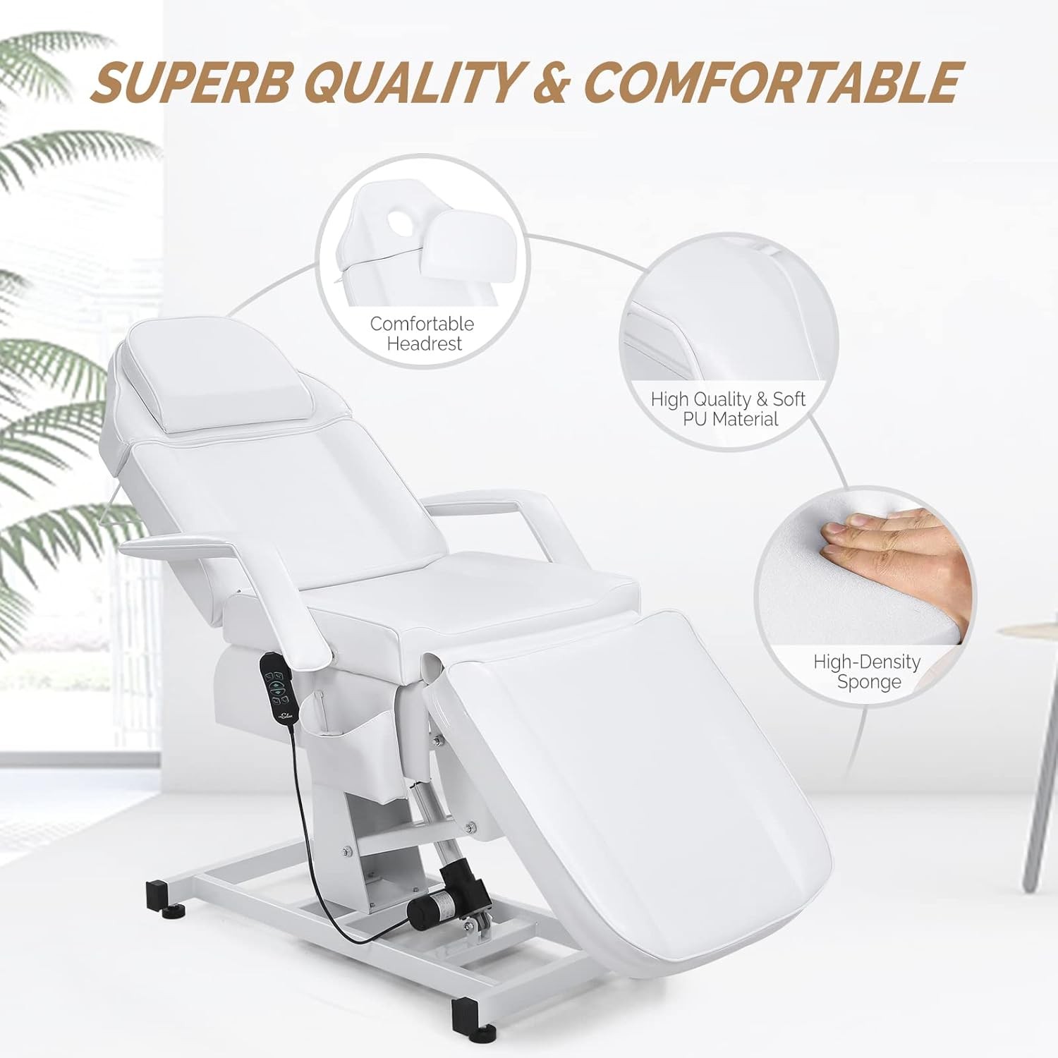 Fully Electric Salon Facial Bed Multi-Purpose Massage Tattoo Chair for Beauty