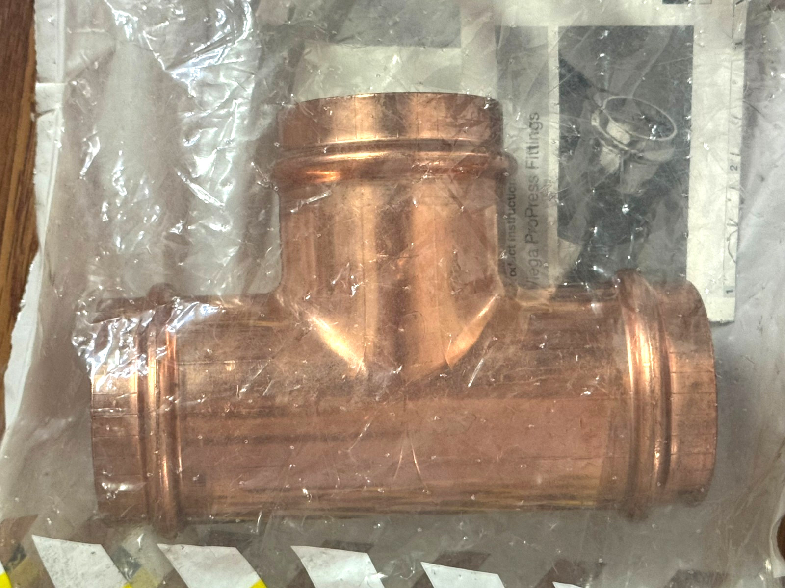 NEW Viega 77477 ProPress Copper 2" x 2" x 2" Tee P1 x P2 x P3 ~ Free Shipping