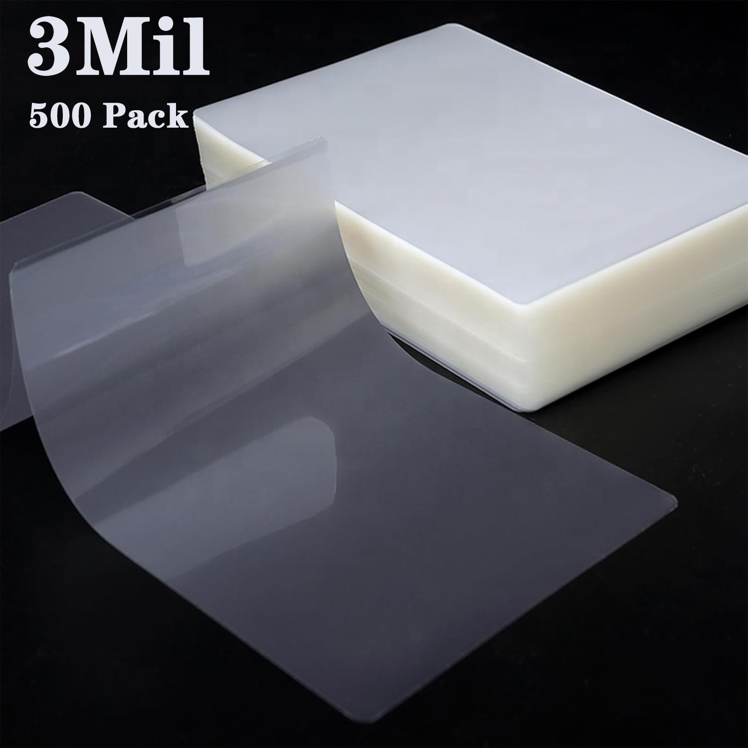 500 Thermal Laminating Sheets Laminator Pouches 9"x11.5" Clear Letter Size 3 Mil