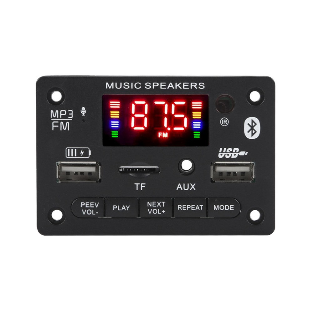 MP3 Player Bluetooth 5.0 Decoder Board Car FM Radio TF USB AUX Remote Module u