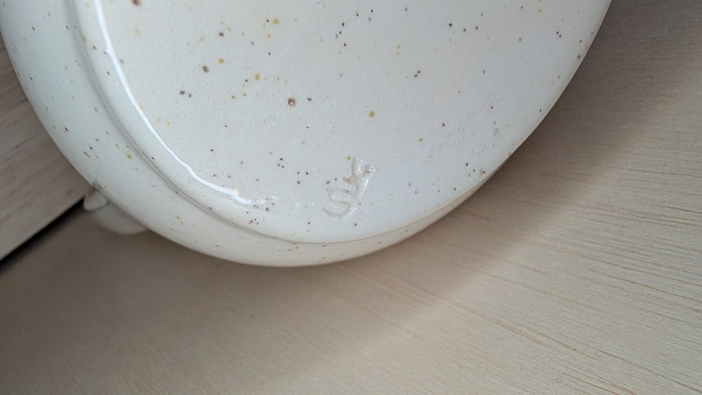 Small Modern Cottage Decor Speckled Pitcher Pottery