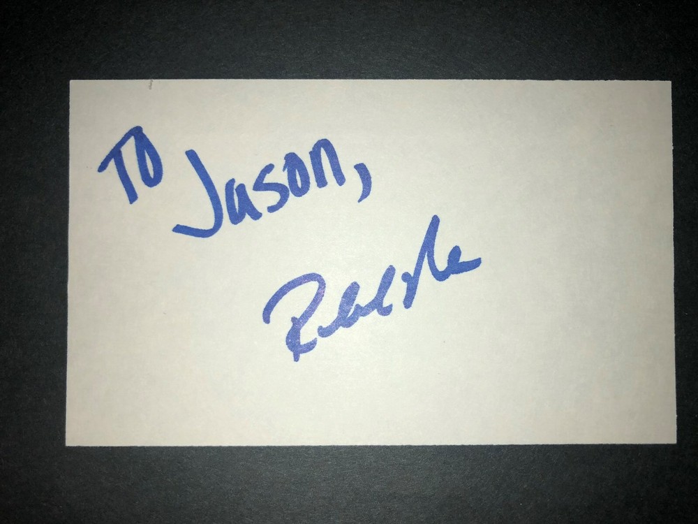 1993 RANGERS: Robb Nenn, SIGNED 3x5 Card