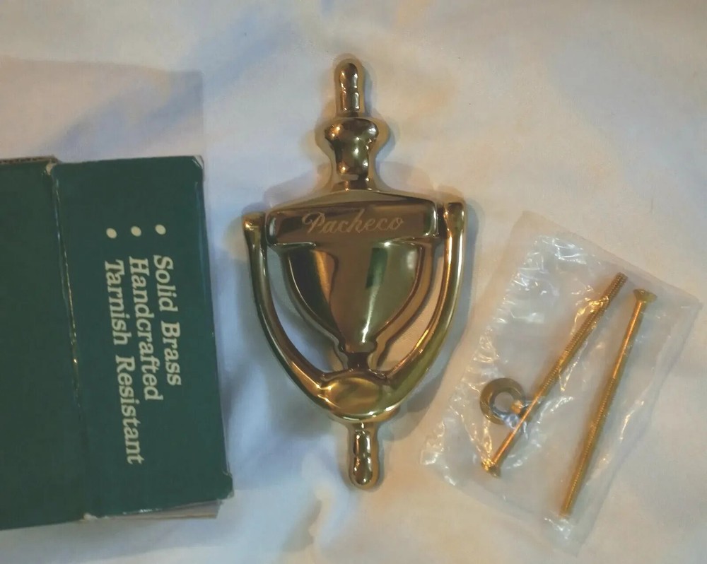 Brass Door Knocker. Things Remember Spain. MONOGRAM.. PACHECO