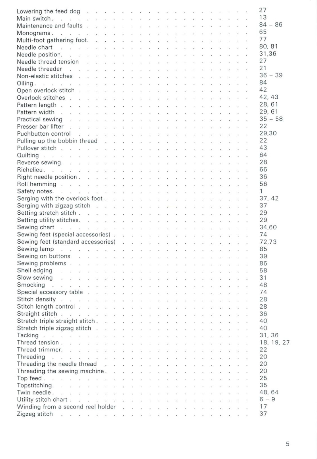 PFAFF Tiptronic 6230 Tipmatic 6110 6120 6150 Instruction Manual: 90 Pages