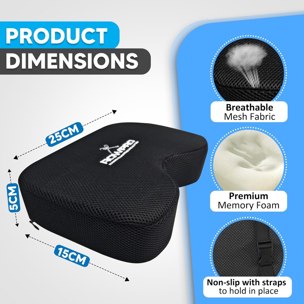 Memory Foam Rowing Machine Seat Cushion Ergonomic Pad Concept 2 Support