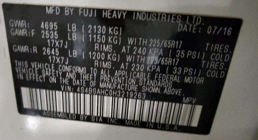 Camera/Projector Camera Windshield Mounted Upper Fits 17 LEGACY 296611