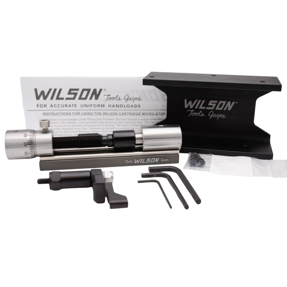 L.E. WILSON 17-45 Case Trimmer Kit with Micrometer Adjust Stop (CT-SSKITT)