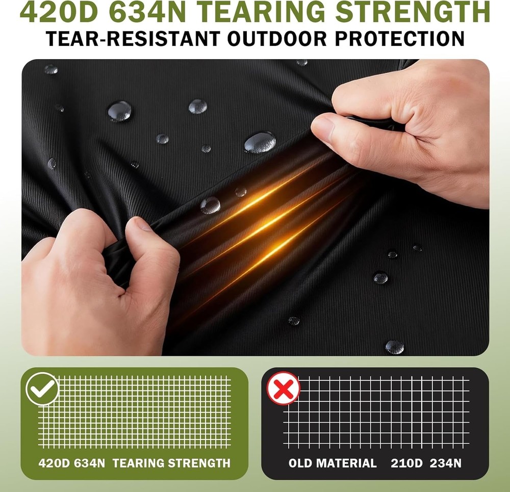 8x14Ft Rectangular Pool Cover Solar Waterproof Windproof Dustproof Winter UV ...