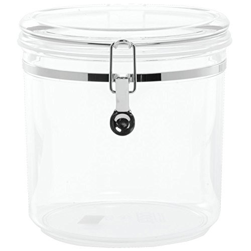 HUBERT® Clear Plastic Canister 152 Oz - 8"Dia x 8"H