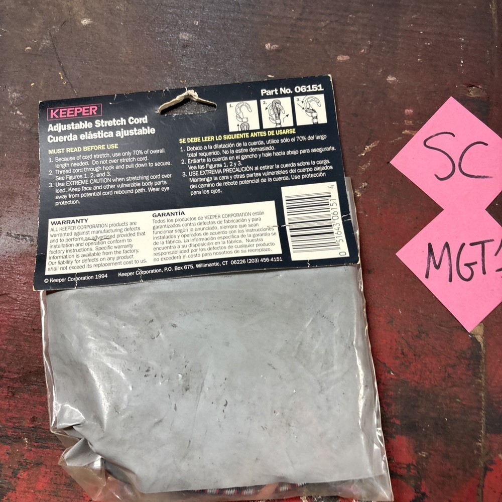 Keeper 06151 Adjustable Stretch Cord 30inch 76.2cm