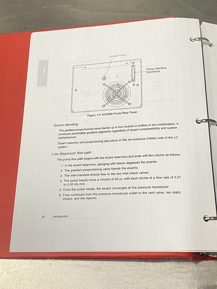 Waters 616 626 LC System HPLC Pump - Users Guide / Instruction Book / Manuals