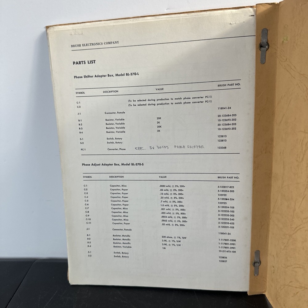 Brush Instruments. Operating Instruction for servo analyzer model BL-560