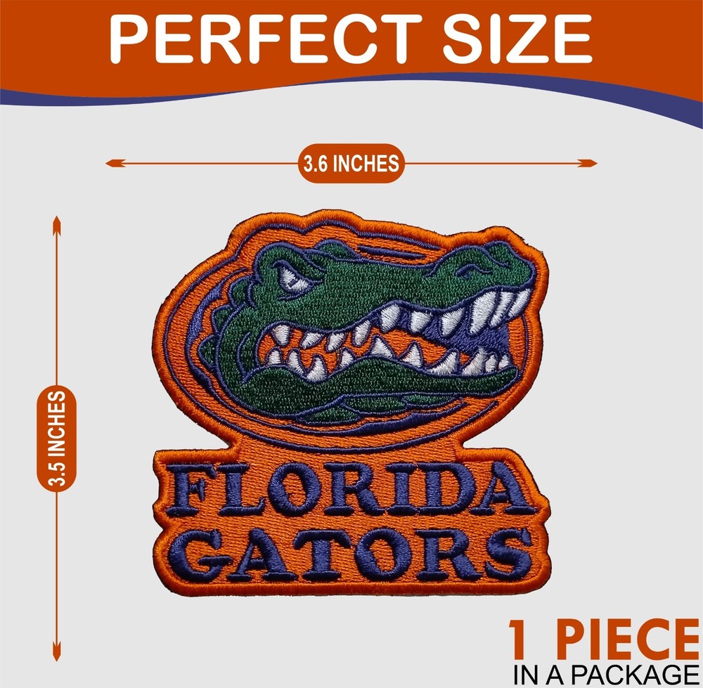 Florida Gators NCAA Team Logo Iron On Patch - Sew Patch - Embroidered Patch