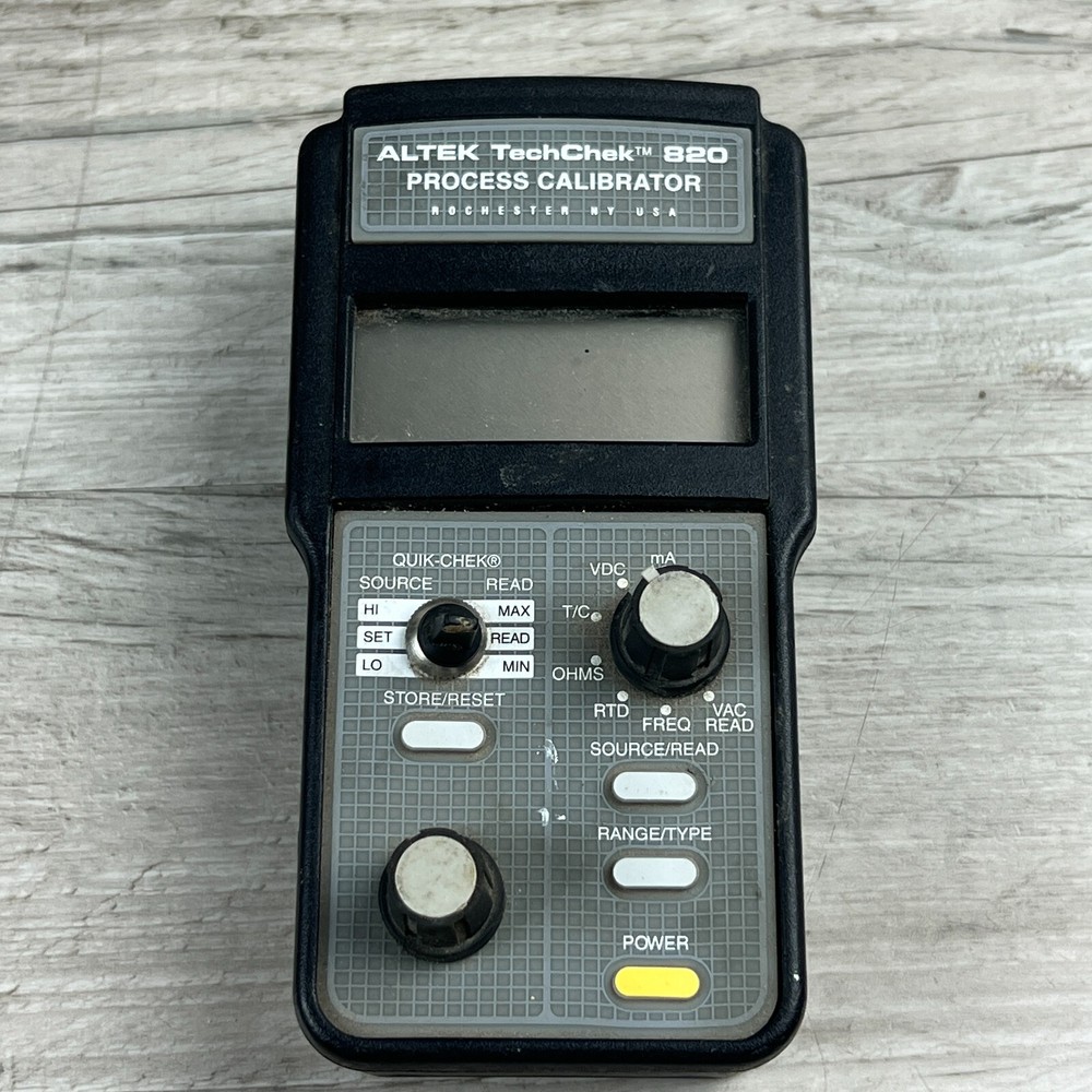 ALTEK TechChek 820 PROCESS CALIBRATOR Read AS IS