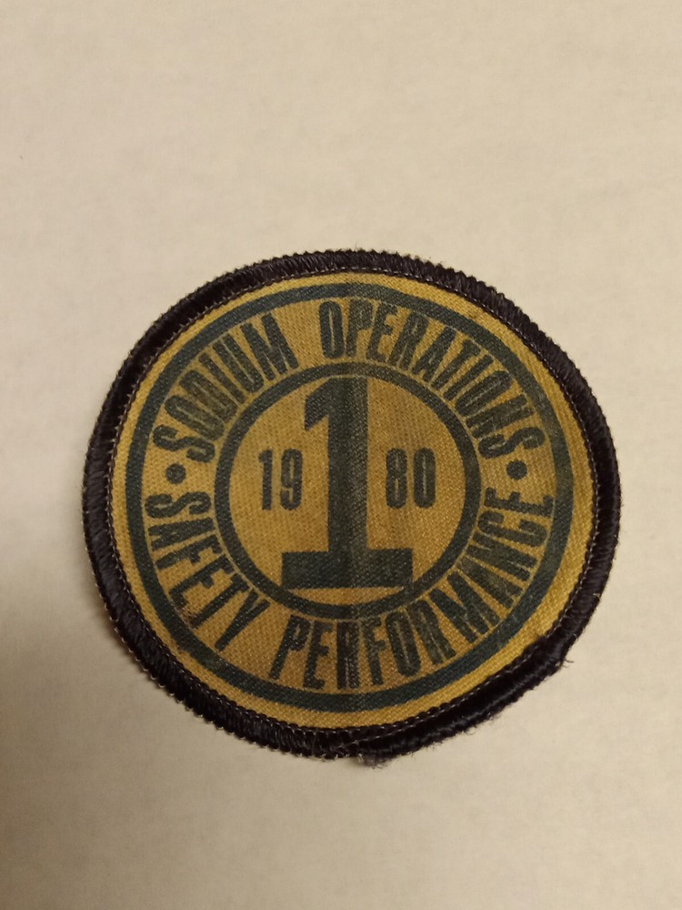 Vintage Sodium Ops Safety Performance Patch ,ethyl