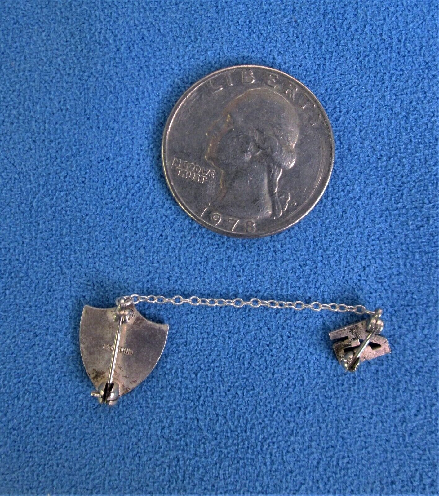 Sterling Silver & Enamel Pin - D of H (Daughters of Hope) - 1925- Antique