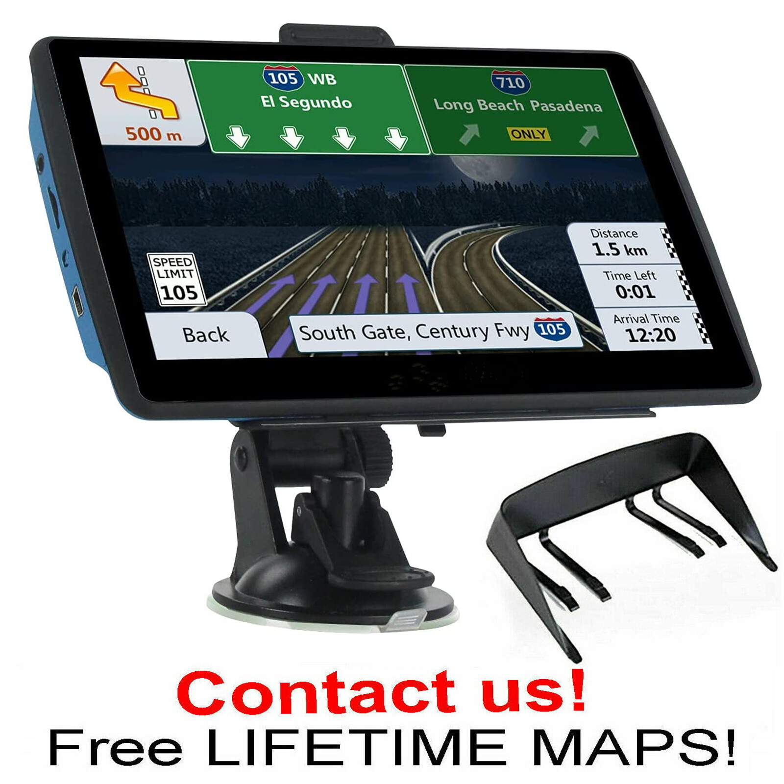 7 Inch Car Truck GPS Navigation 8G 256M Touch Screen Navigator Canada Mexico US