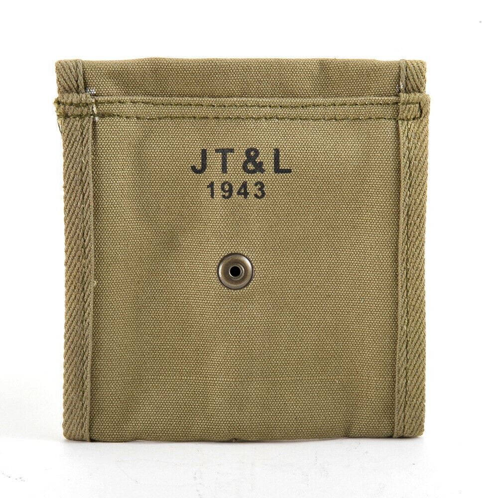 USGI WW2 .30 M1 CARBINE SLING, OILER, & BUTTSTOCK POUCH Lt. OD Green Dated 1943
