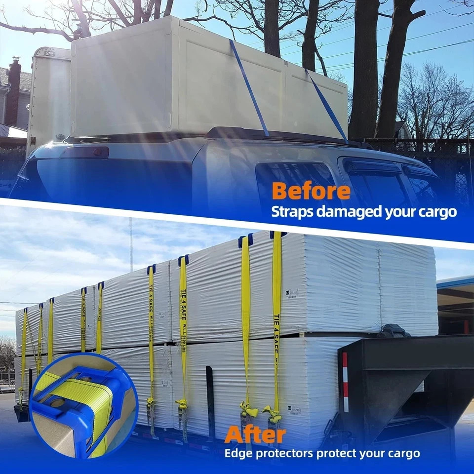 24pcs Flatbed Cargo Edge Corner Protectors Strap Corner Protectors ... Fast Ship
