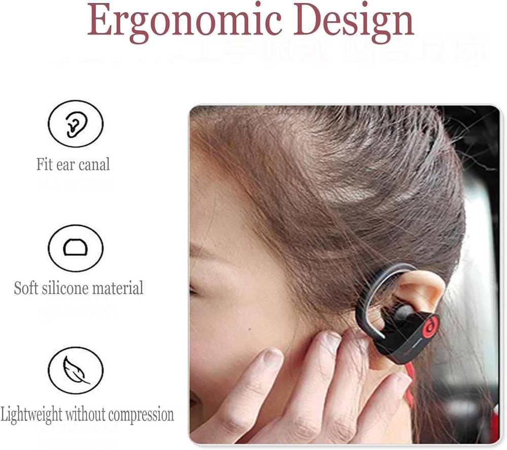 10pcs Black Double Flange Replacement Silicone Earbuds EarTips 4.1mm