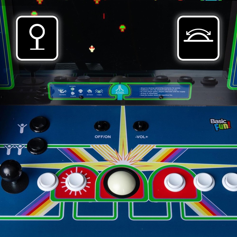 Arcade Classics Atari Centipede Ultra Series Game Machine 40 Games 17" arcade1up