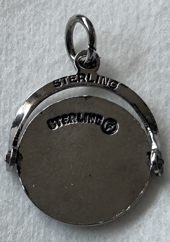 WEST VIRGINIA PANHANDLE STATE STERLING SILVER CHARM