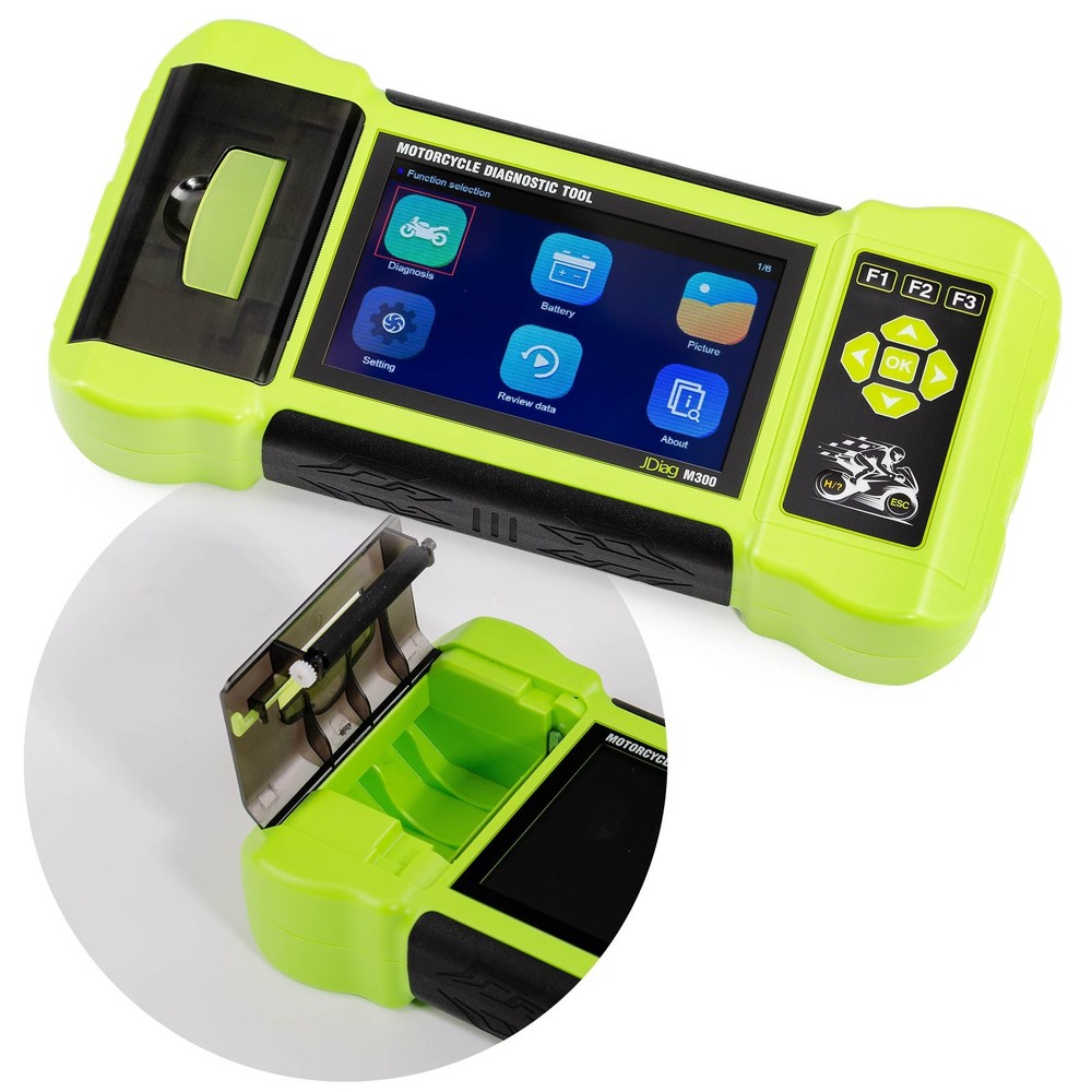 JDiag M300 Motorcycle Scanner OBD2 All System Diagnostic Tool Fault Code Reader