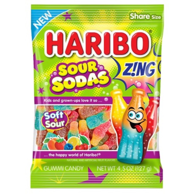 Haribo Sour Sodas Peg Bag