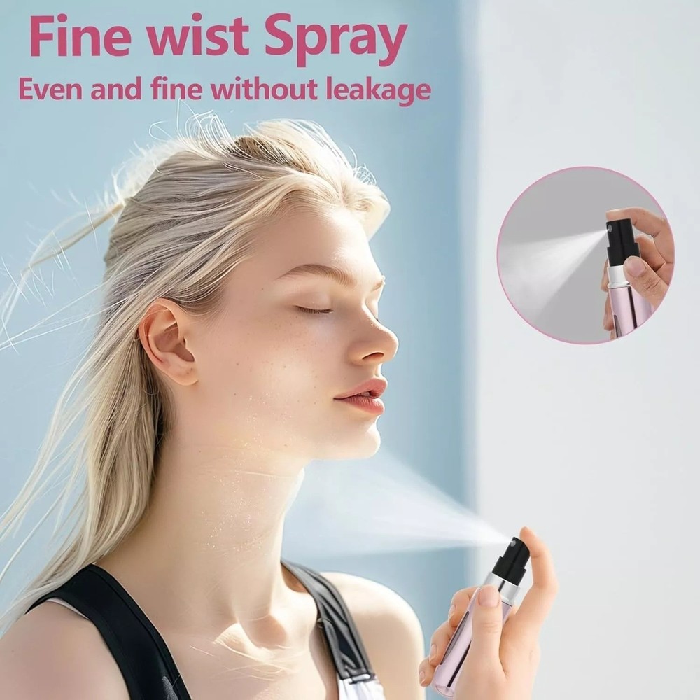 4Pcs Mini Refillable Perfume Atomizer – Travel Spray Bottle for Cologne & Pocket