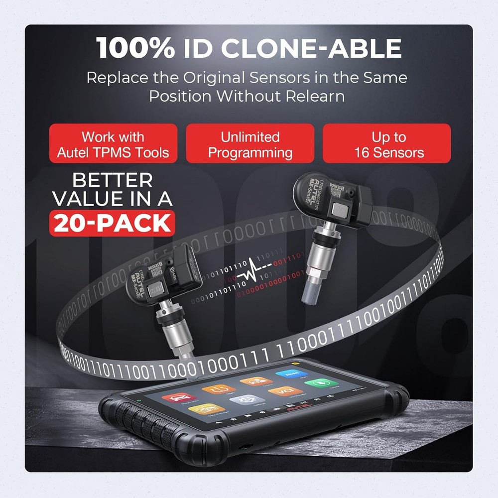 20PCS Autel MX-Sensor Programmable TPMS Sensor for Universal Tire Pressure Tool