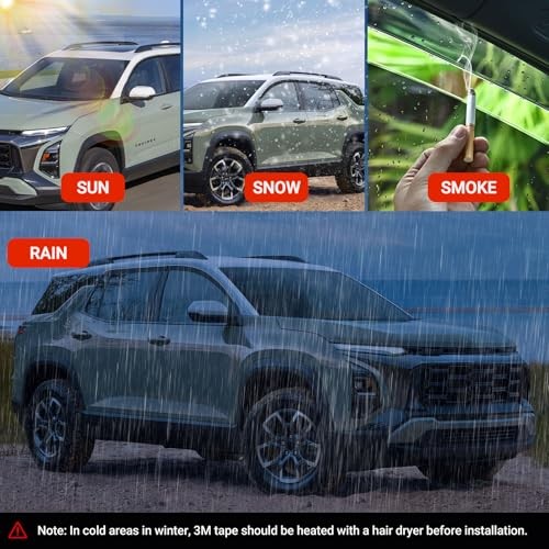 Window Visors Rain Guards Compatible with 2025 2026 Chevrolet/Chevy Equinox