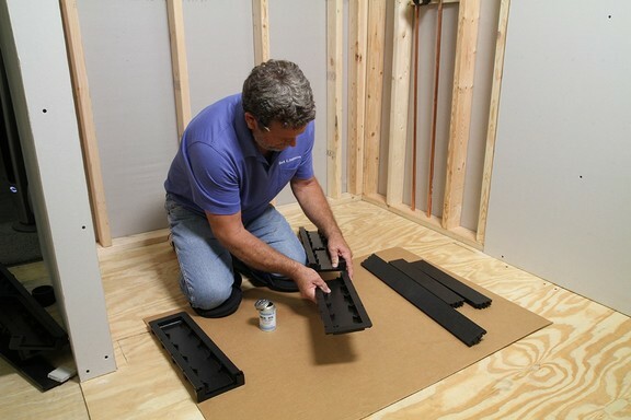 Goof Proof Tile Insert Linear Drain Adjustable 27"- 60" by Mark E industries
