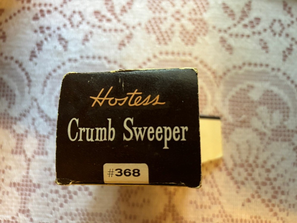 Hostess Brown Retro Vtg Crumb Sweeper Brush With Original Box