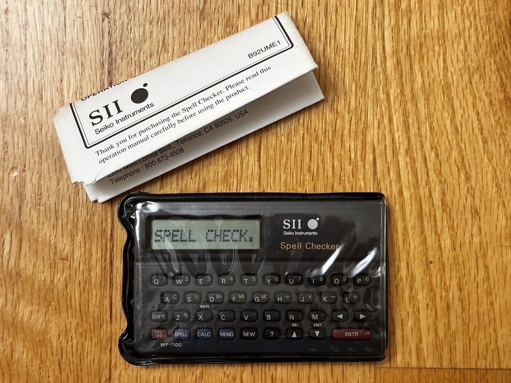 Seiko Instruments SII Spell Checker WP 1100