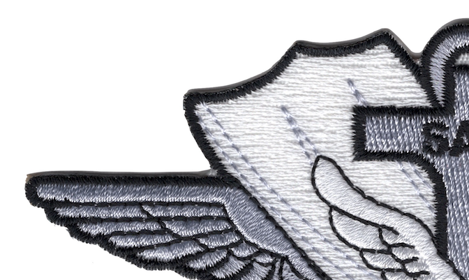 SAR Search & Rescue Swimmer Silver Badge Patch