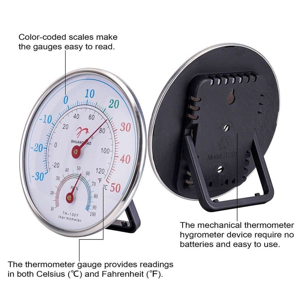 Analog Thermometer Hygrometer Humidity meter Room Indoor Temperature