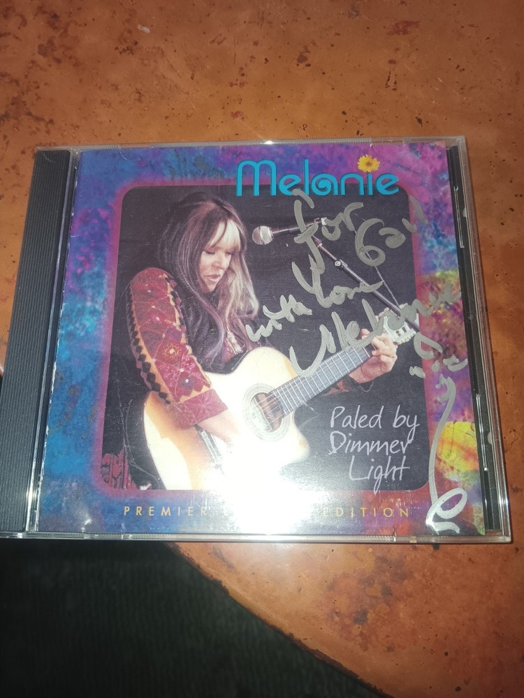Melanie Paled By Dimmer Light CD Signed Autographed VG+